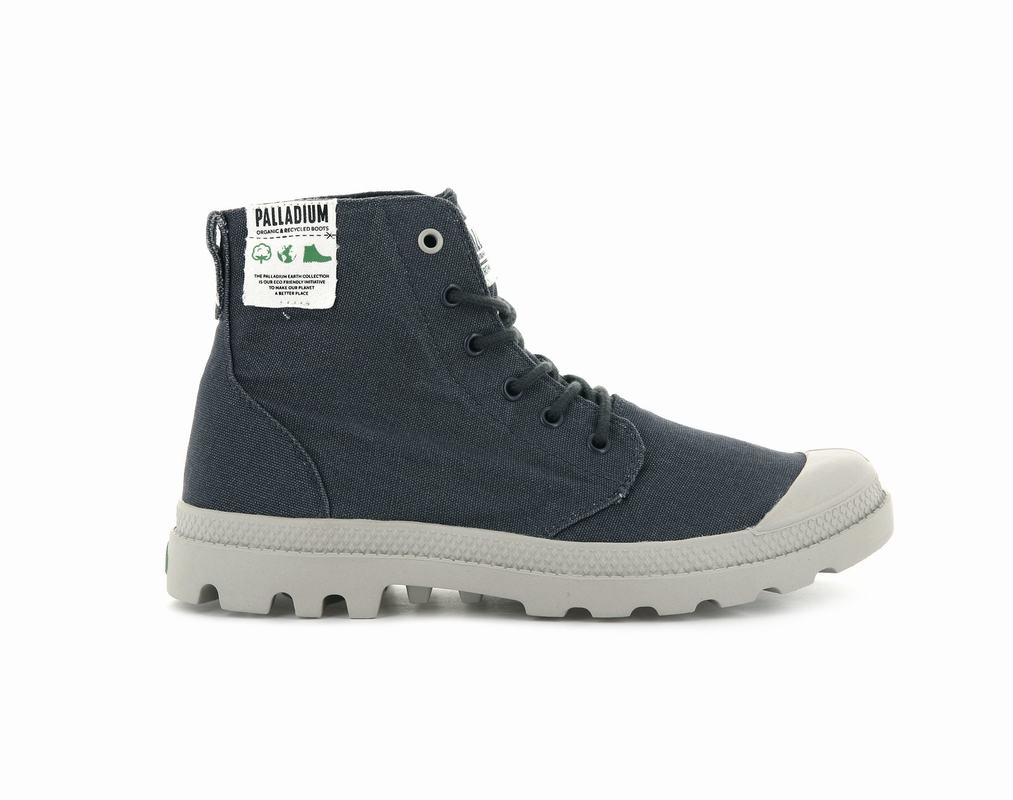 Palladium Pampa Hi Organic Damen Stiefel Grau/Blau ||023187-UZP||